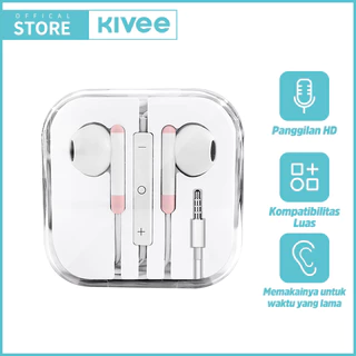 KIVEE Headset Music Gaming KV-MT102 Bass In-ear 3.5 mm Warna-Warni Lucu For OPPO VIVO XIAOMI