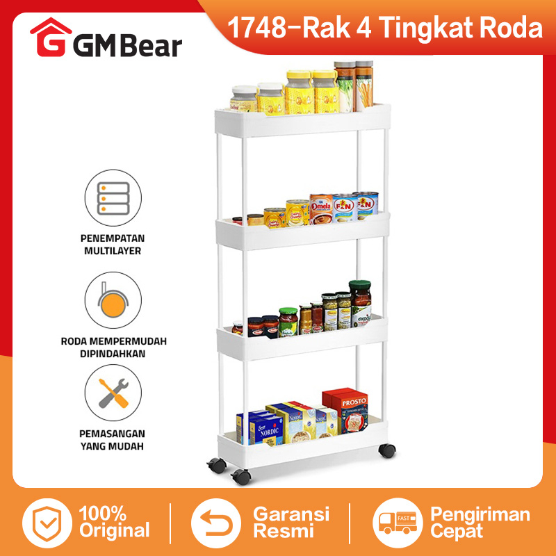 Jual Gm Bear Rak Susun Troli P Rak Susun Plastik Tingkat Dapur