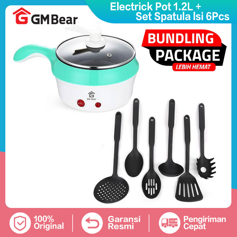 Jual Gm Bear Bundle Hemat Panci Listrik L Spatula Sutil Set Package Alat Masak