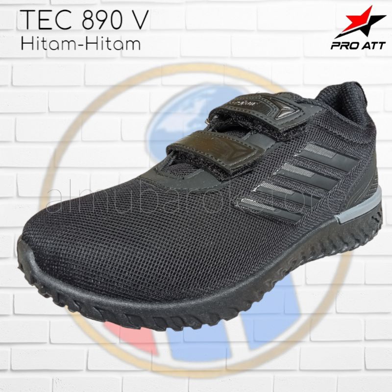 Jual Sepatu Sekolah Formal Anak PROATT SHM/FMC/FDS Hitam Polos (Uk. 30 ...