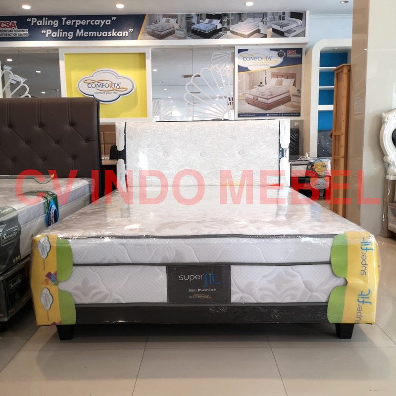 Jual boxy superfit comforta springbed boxy paten spring bed set ready ...