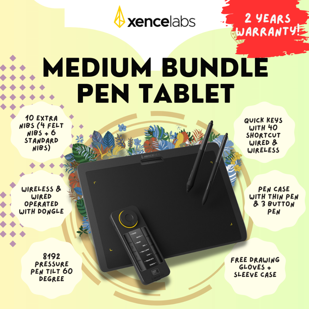 Jual Xencelabs Pen Tablet Medium Bundle Shopee Indonesia