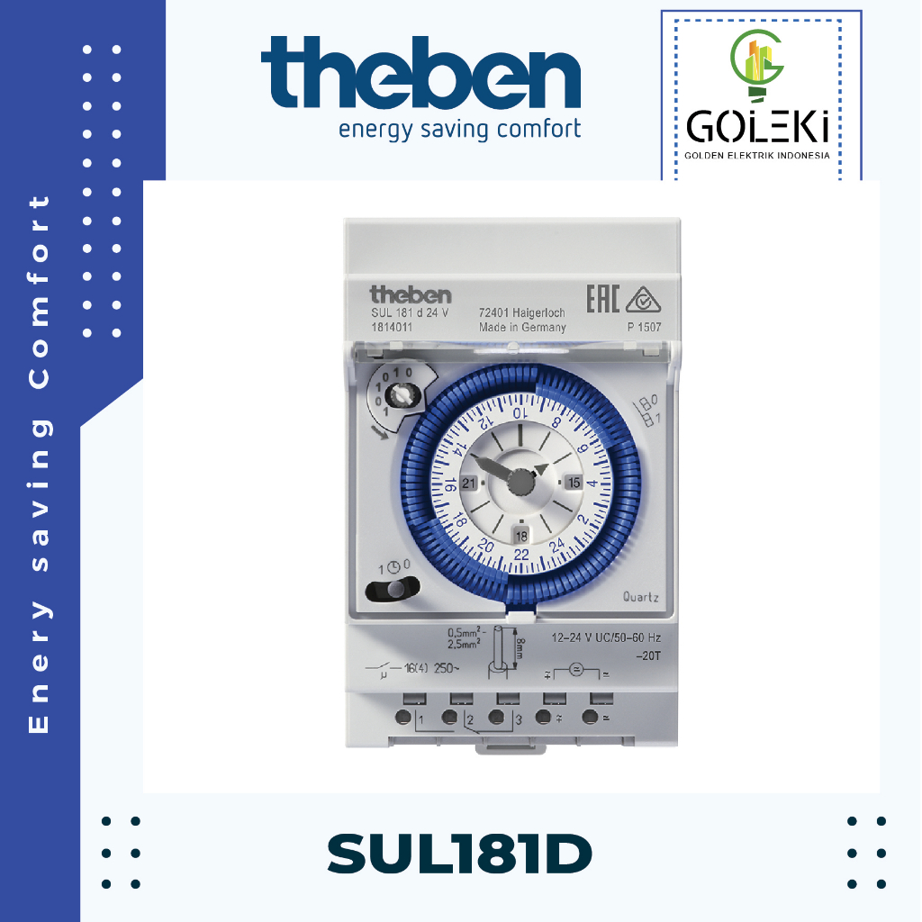 Jual GOLEKI - Timer Theben 16A 24Hour 1810011 (Germany) | Shopee Indonesia