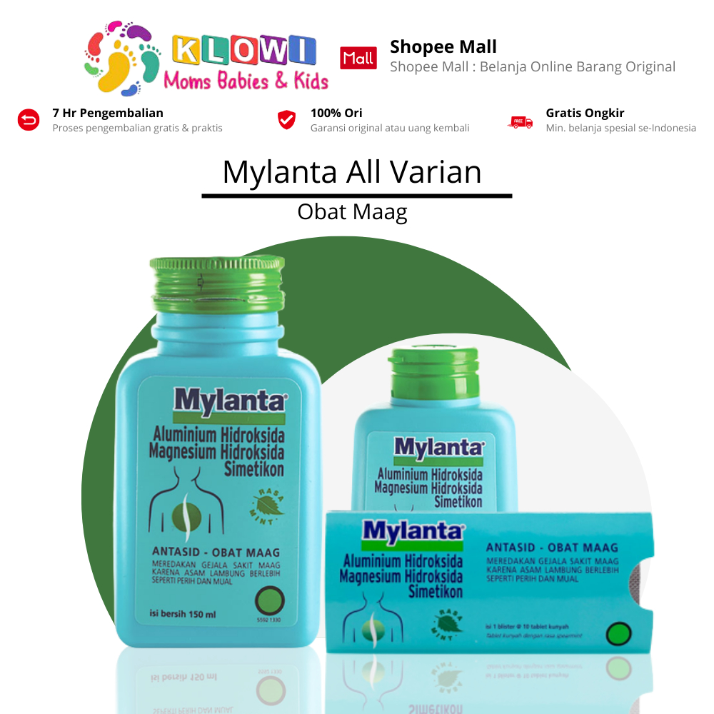 Jual Mylanta Obat Maag Isi 1 Blister X 10 Tablet / Mylanta Cair