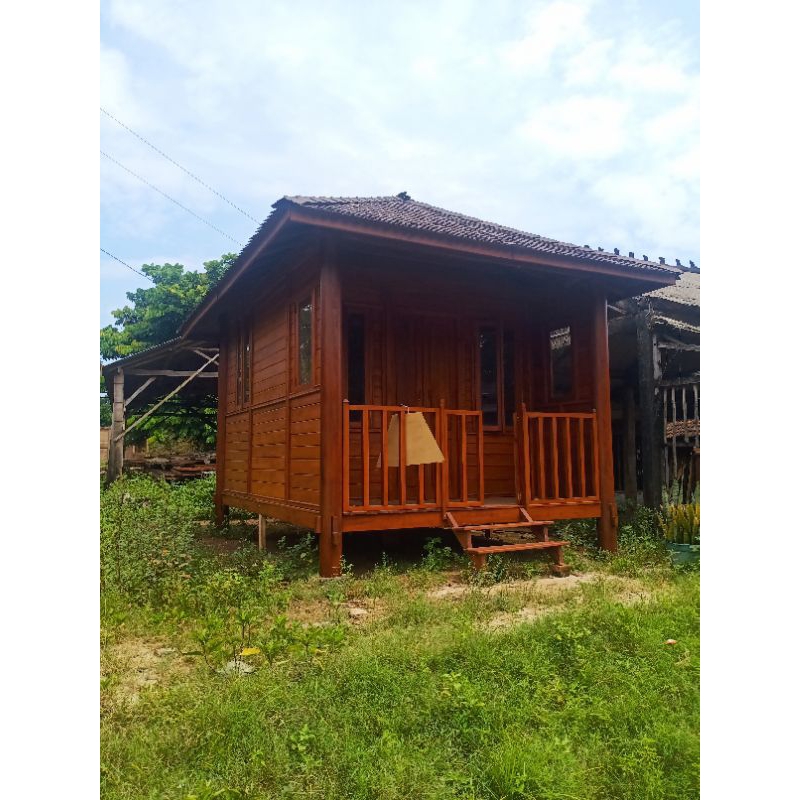 Jual Rumah Kayu Jati | Rumah resort | Glamping | Shopee Indonesia