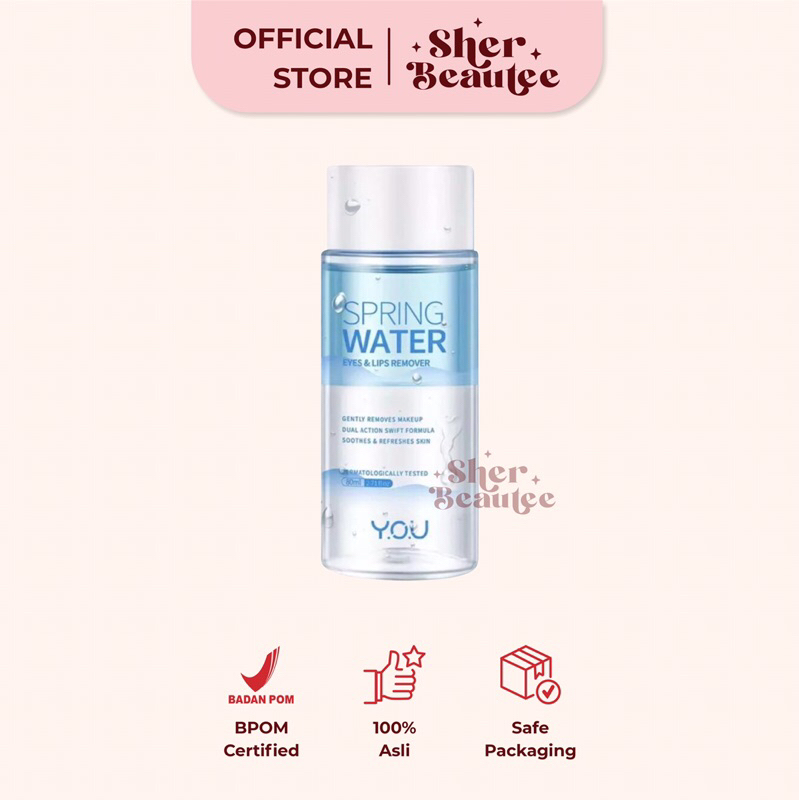 Jual YOU Spring Water Eyes & Lips Remover 80ml | Shopee Indonesia