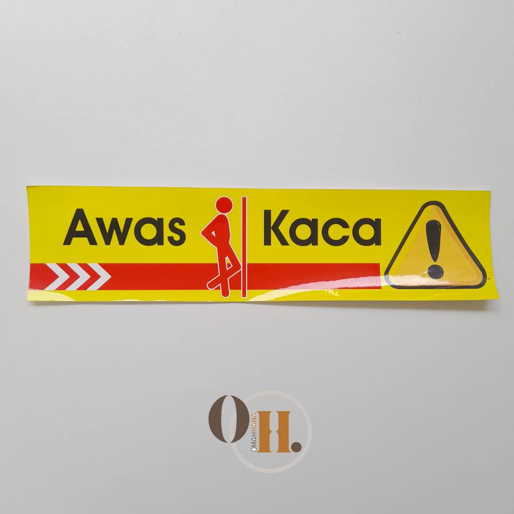 Jual Stiker Awas Kaca Stiker Waterproof Shopee Indonesia