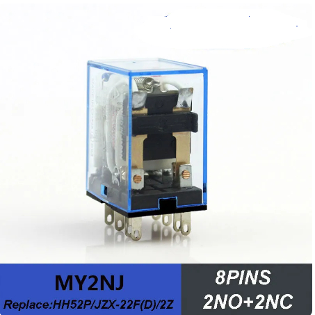 thumbnail image 2 of Uxcell 8-Pin DPDT Electromagnetic Power Relay - AC 110/120V Coil With Socket Base 2 of 11