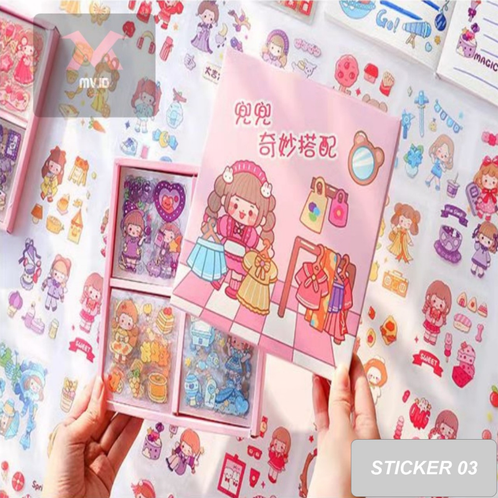 Jual MV.id_Official 100 Lembar Stiker / tempelan Waterproof / Sticker ...