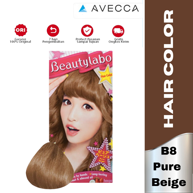 Jual Beautylabo Hair Color B8 Pure Beige Cat Rambut Pewarna Rambut