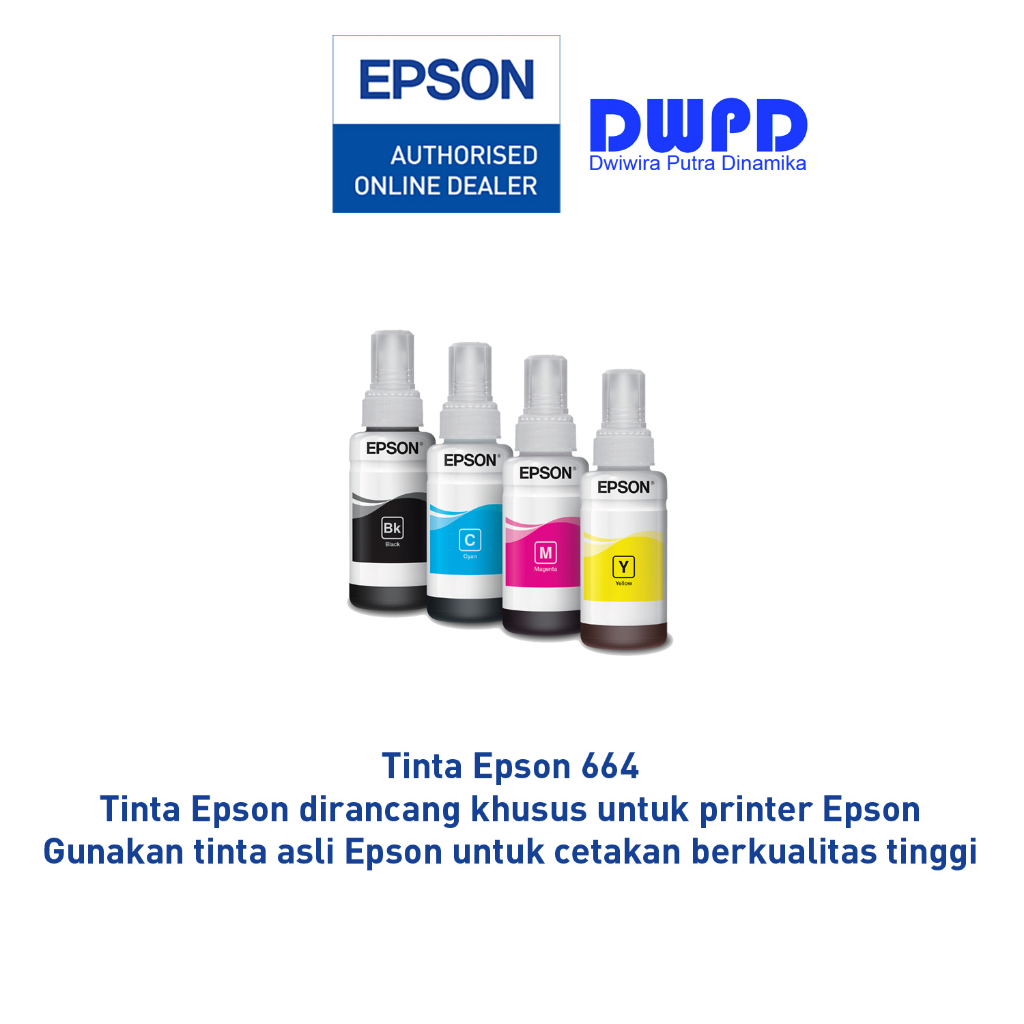 Jual Epson Ink Bottle Code 664 (4 warna) | Shopee Indonesia