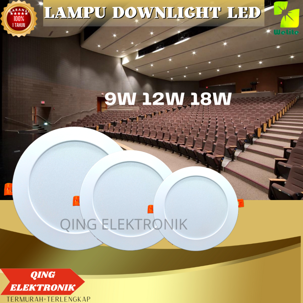 Jual LED Downlight Lampu Downlight LED Lampu Plafon Rumah Panel LED 9w ...