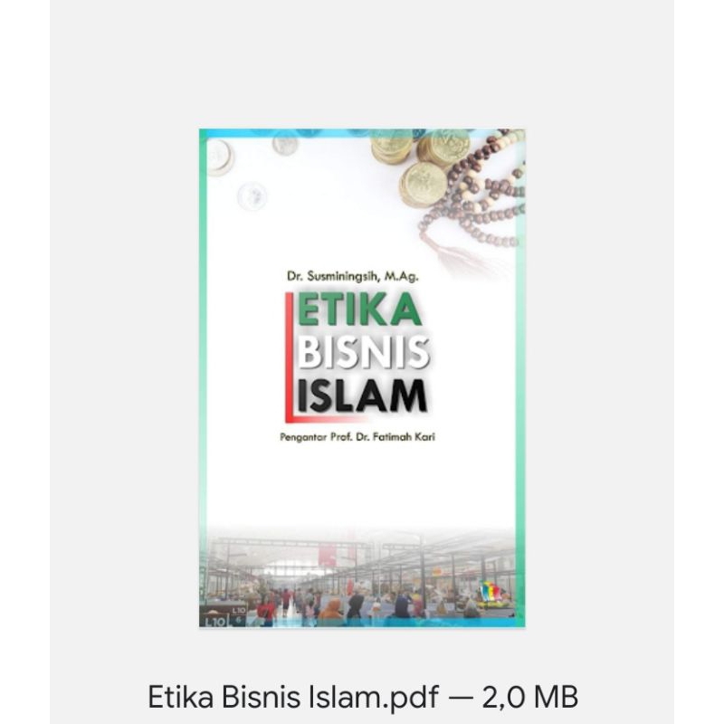 Jual Buku Digital Etika Bisnis Islam | Shopee Indonesia