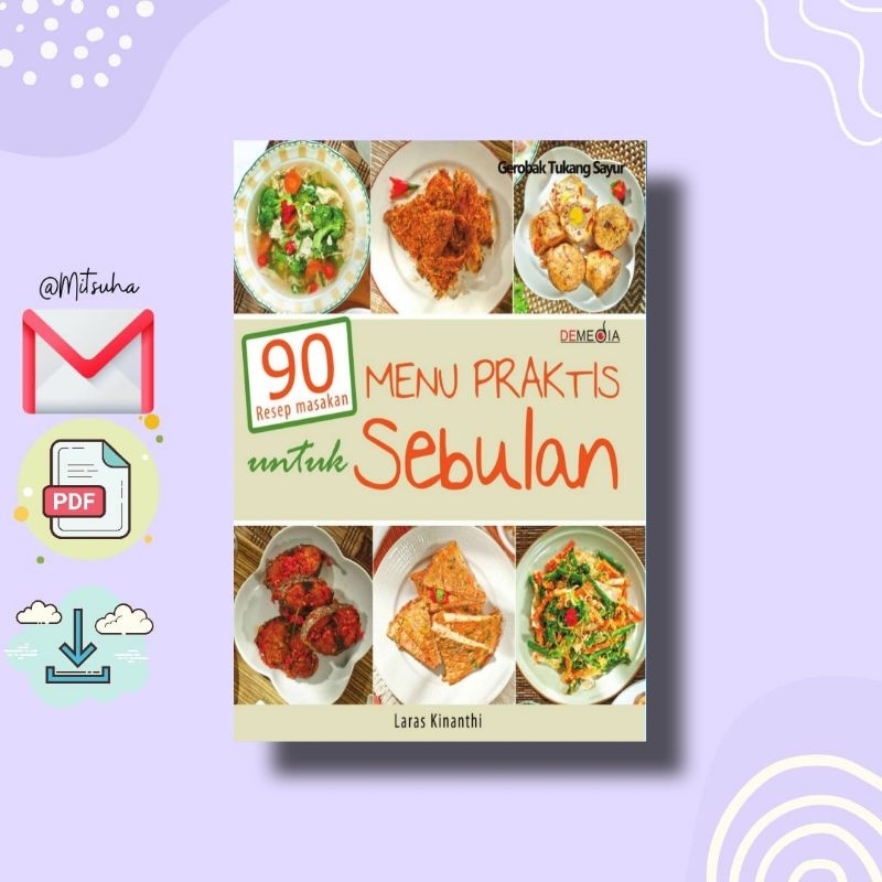 Jual ꒰𝐁. 𝐈𝐍𝐃𝐎𝐍𝐄𝐒𝐈𝐀꒱ 90 Resep Masakan Menu Praktis Untuk Sebulan ...