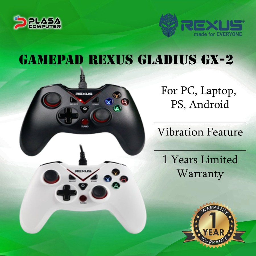 Jual Gamepad Gaming Pad Rexus Gladius GX-2 Joystick USB PC/Android/PS ...