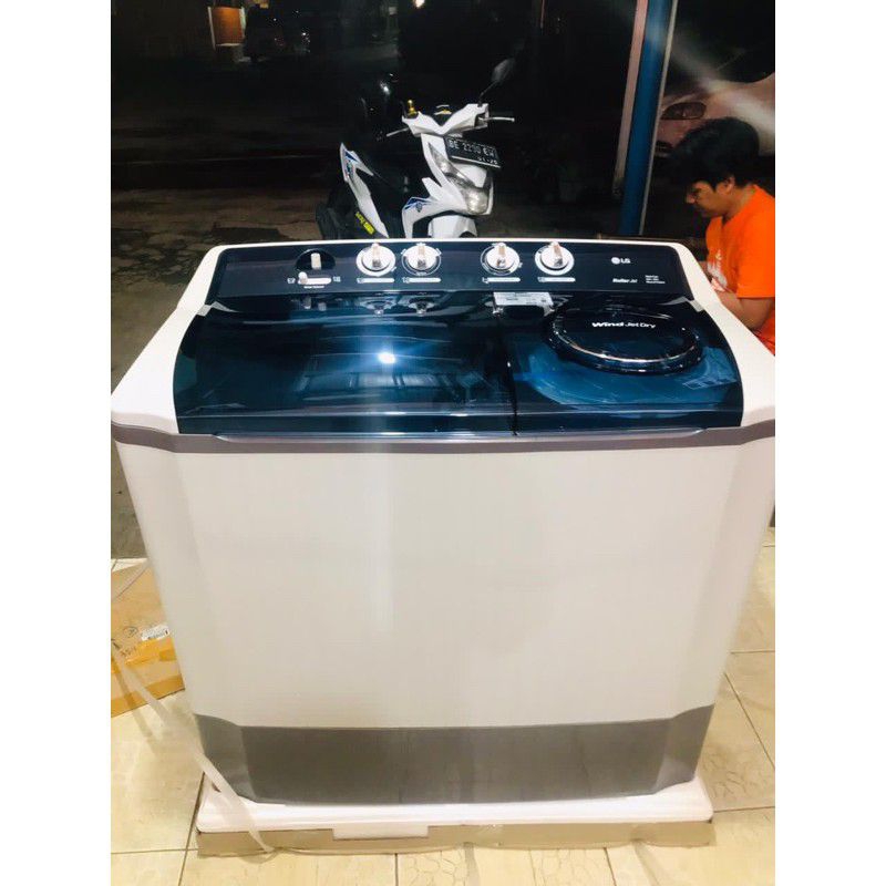 Jual Mesin Cuci Lg 2 Tabung 16 Kg P1600rt P 1600 Rt Low Watt Shopee Indonesia