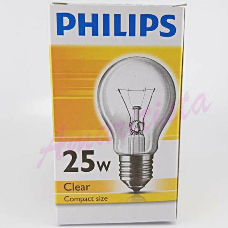 Jual lampu pijar philips 25 watt/dop kuning philips 25 watt | Shopee