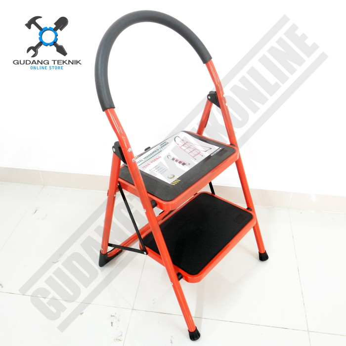 Jual Tangga Rumah Besi Lipat 2 Step MOLLAR / Household Steel Ladder ...