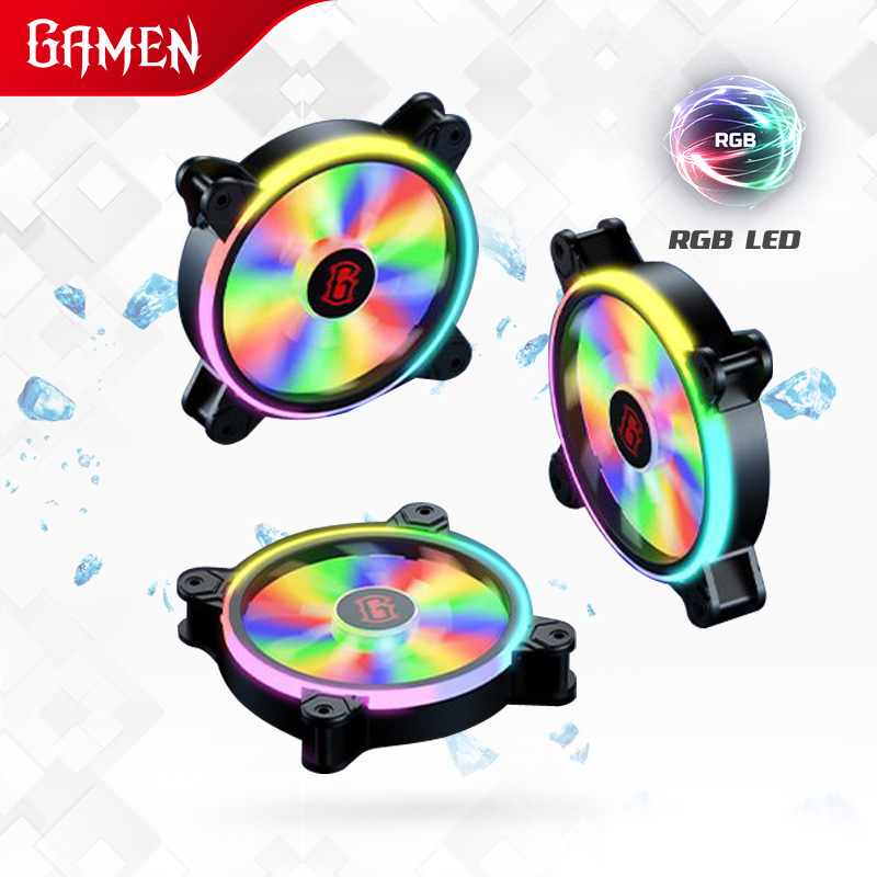 Jual Gamen Gaming Fan Case Rgb Fan Casing Pc Gcf C Noise Reduction Kebisingan Rendah