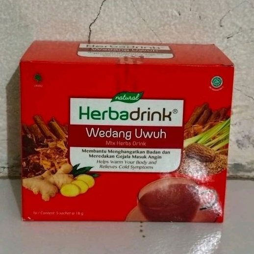 Jual Herbadrink Jamu Instan 1 Kotak Isi 5 Sachet Jamu Kesehatan Wedang Uwuh Sari Temulawak 5779