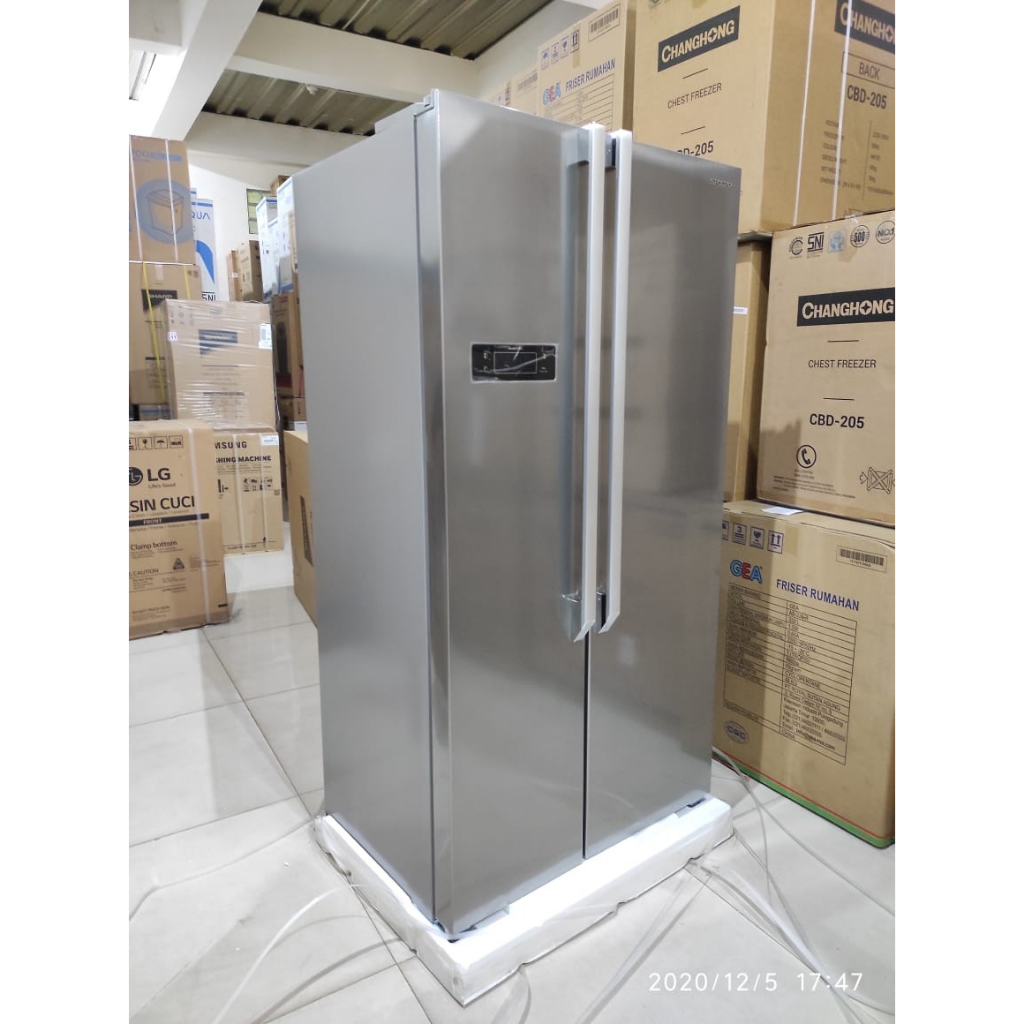 Jual Sharp Kulkas Side By Side 2 Pintu SJ IS60M-SL / SJIS60MSL sj-is60 ...