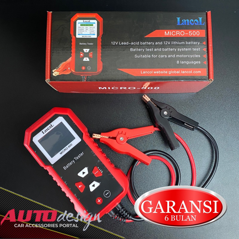 Jual LANCOL MICRO500 Alat Test Aki Battery Tester Accu Mobil Motor