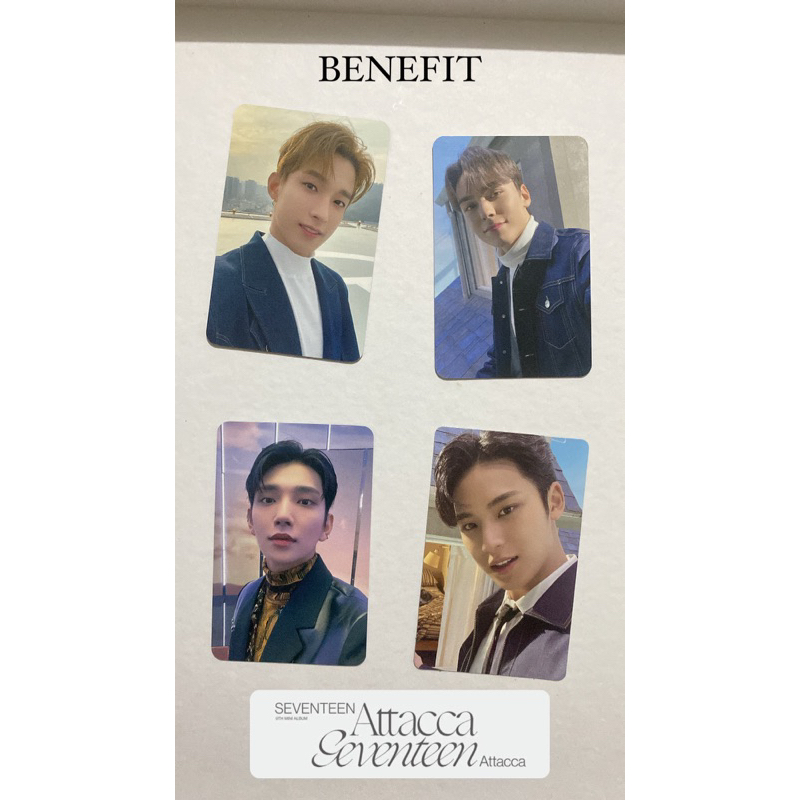 SEVENTEEN ATTACCA PHOTOCARD OFFICIAL BENEFIT FANSIGN MINI ALBUM CARAT SVT Sebong HYBE INSIGHT PC BENEFIT WEVERSE SCOUPS JEONGHAN JOSHUA JISOO JUN HOSHI SOONYOUNG WONWOO WOOZI THE8 MINGHAO MINGYU SEOKMIN DK DOKYEOM SEUNGKWAN HANSOL VERNON DINO CHAN