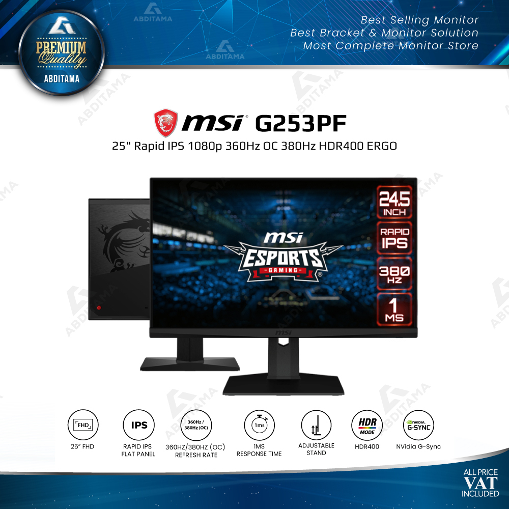Jual Monitor LED MSI G253PF 25 Jual Monitor LED MSI G253PF 25
