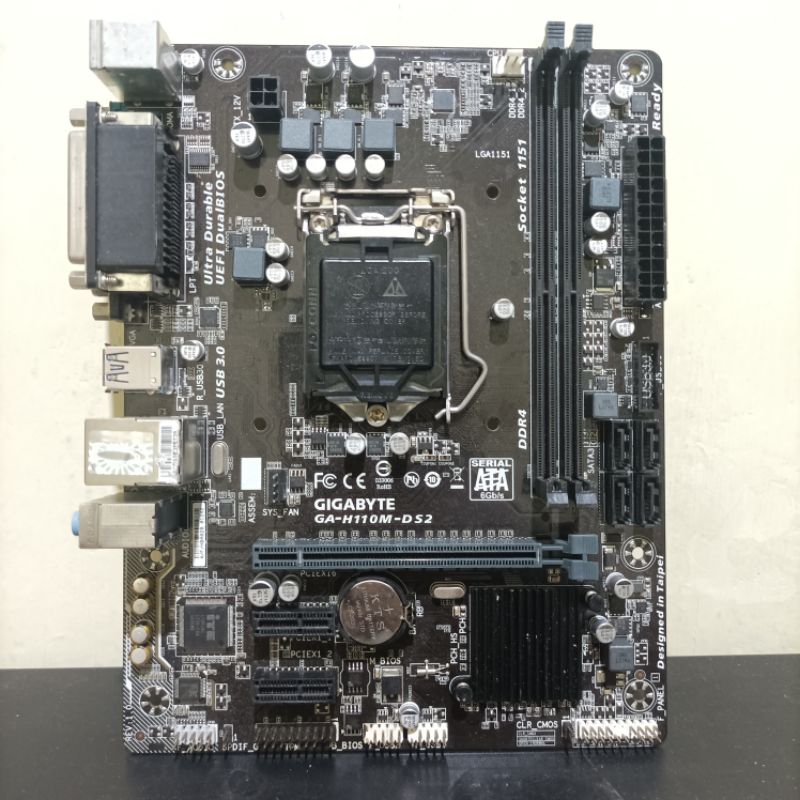 Jual Mainboard Mobo Gigabyte H110 LGA 1151 DDR4 untuk Gen 6 dan Gen 7