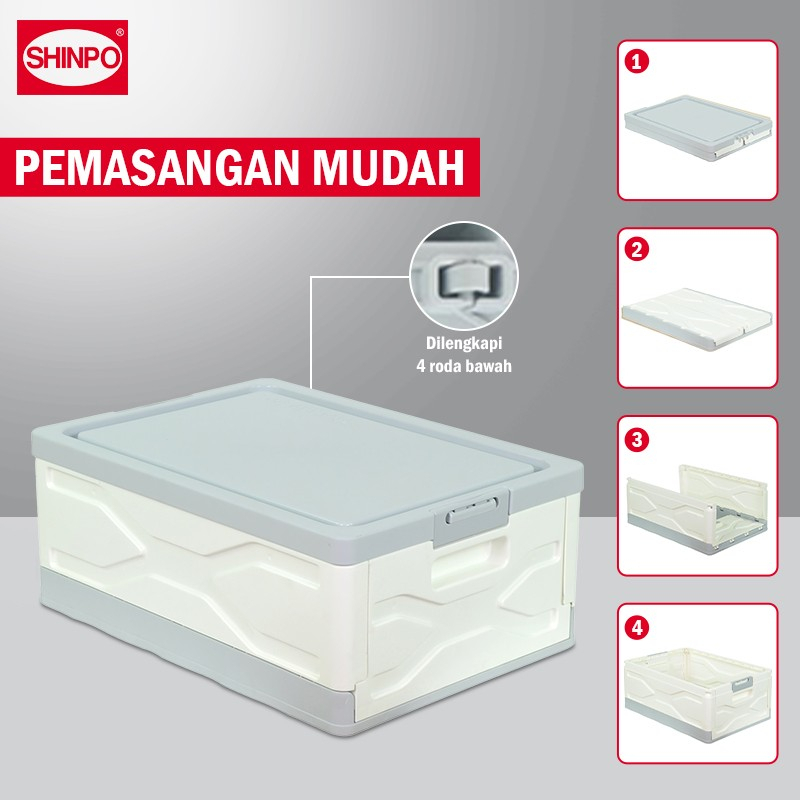 Jual Box Container Roda Shinpo 148 Lipat Tebal Keranjang Industri ...