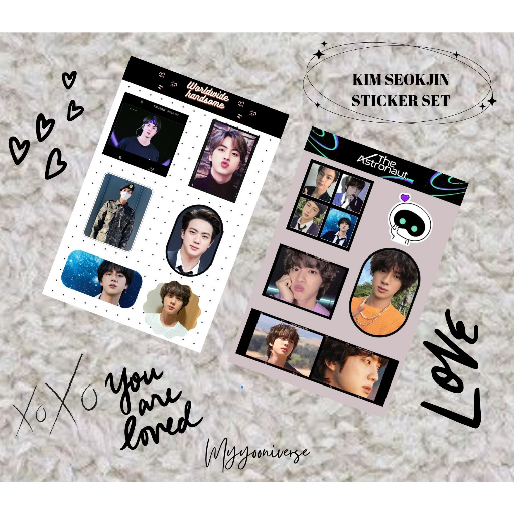 Jual STICKER BTS BUNDLING JIN WORLD WIDE HANDSOME - THE ASTRONAUT ...