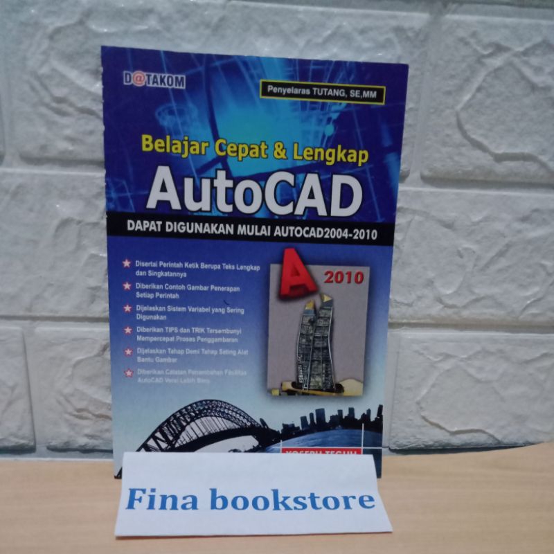 Jual Buku Komputer Belajar Cepat & Lengkap AutoCAD | Shopee Indonesia