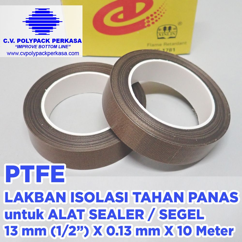 Jual Lakban Isolasi Tahan Panas PTFE Ukuran 13mm 1 2 X 0 13mm X 10 Meter Shopee Indonesia