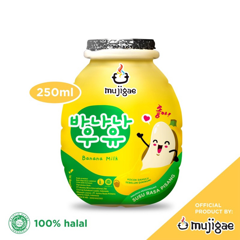 Jual Mujigae Banana Milk Original 250 mL / Minuman Susu Rasa Pisang