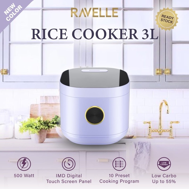 Jual Rice cooker Ravelle digital warna 3ltr Shopee Indonesia