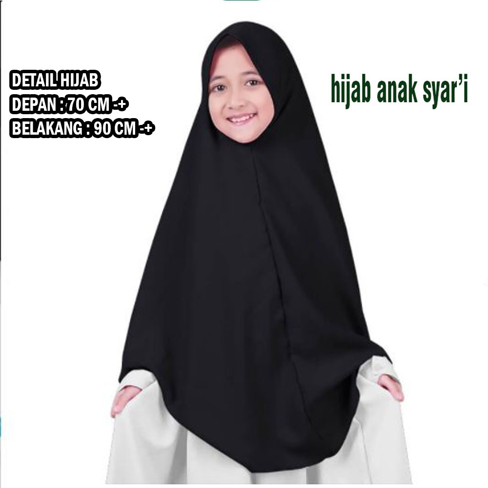 Jual PROMO HIJAB ANAK SYAR'I BAHAN WOLFIS EXCLUSIVE | Shopee Indonesia