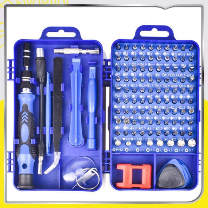 Obeng Set 115 in obeng hp Multifungsi Alat Bongkar Mini Precision Untuk  Smartphone Komputer laptop