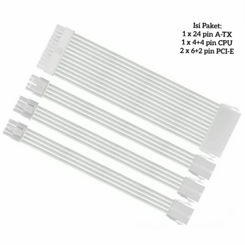 Jual PSU Extension Sleeve Cable Kit 24pin, 6+2pin, dan 4+4pin Shopee