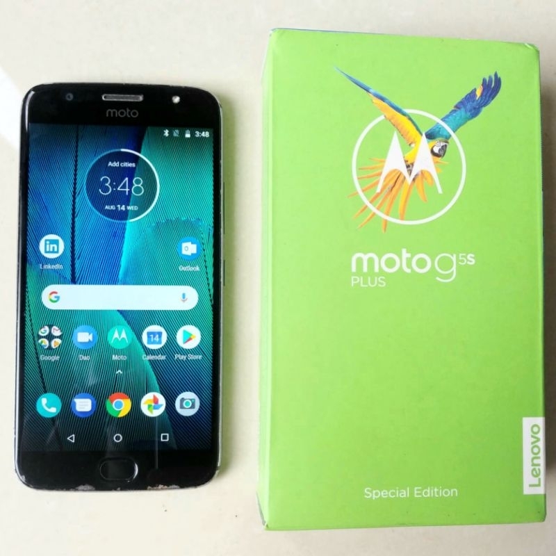 Jual Motorola Moto G5s Plus Black 4G NFC RAM 4GB Dual Sim Ex Garansi ...