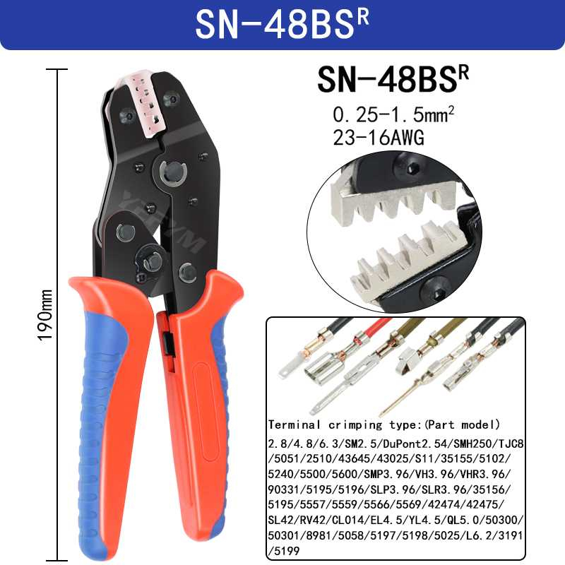 Jual Tang Crimper Terminal Cable Crimping Plier Compression Tool SN ...