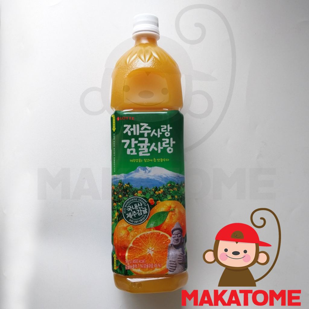 Jual Lotte Jeju Mandarin Orange 1.5 L minuman sari buah jeruk korea
