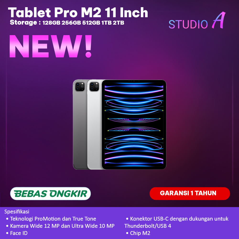 Jual Tablet Pro 2022 M2 11 Inch 128GB 256GB 512GB 1TB 2TB WiFi Cellular ...