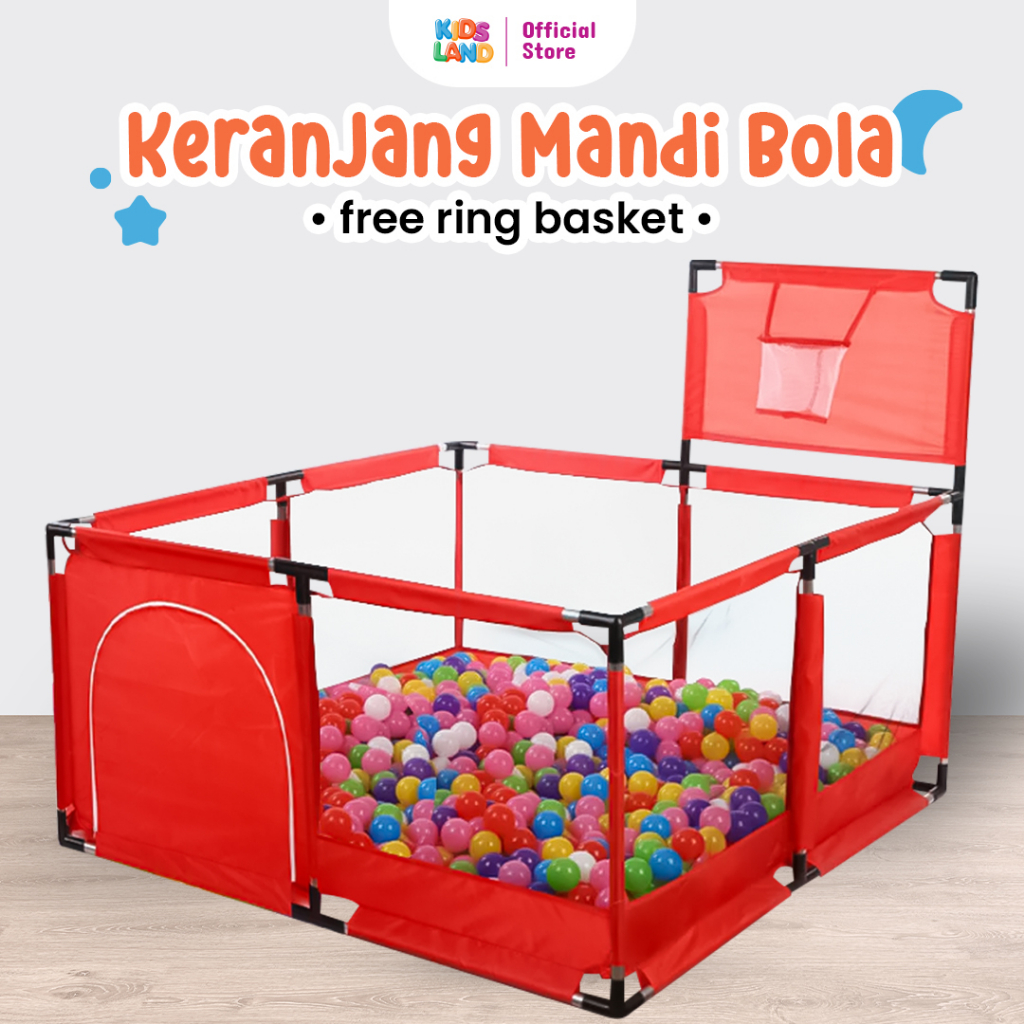 Jual KIDS LAND Kolam Mandi Bola Keranjang Pagar Mandi Bola Anak