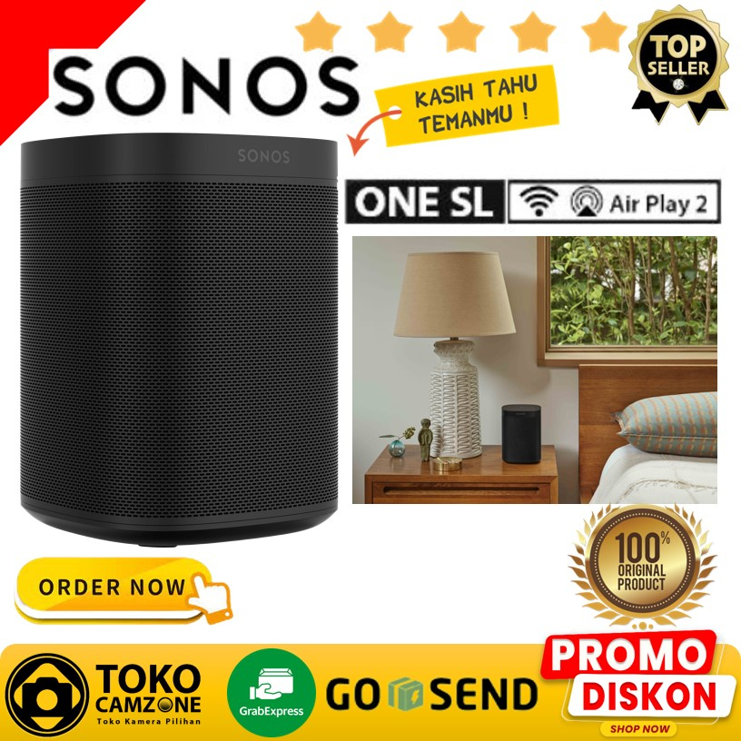Sonos One SL - Wireless Speaker Black