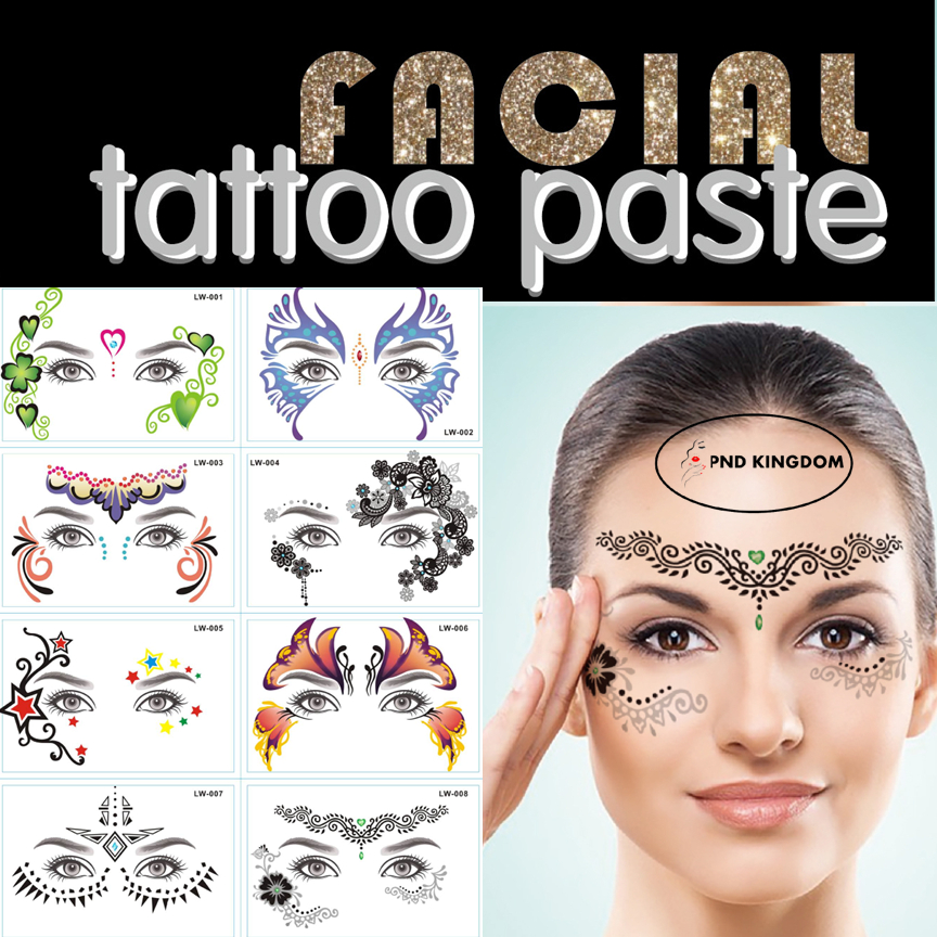 Jual New Lw Tato Wajah Sticker Muka Stiker Wajah Pesta Face Sticker Tatto Temporer D