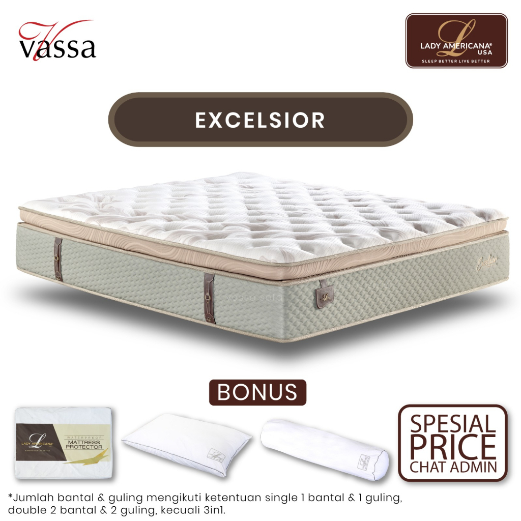 Jual Lady Americana springbed Excelsior ( Mattress Only ) | Shopee ...