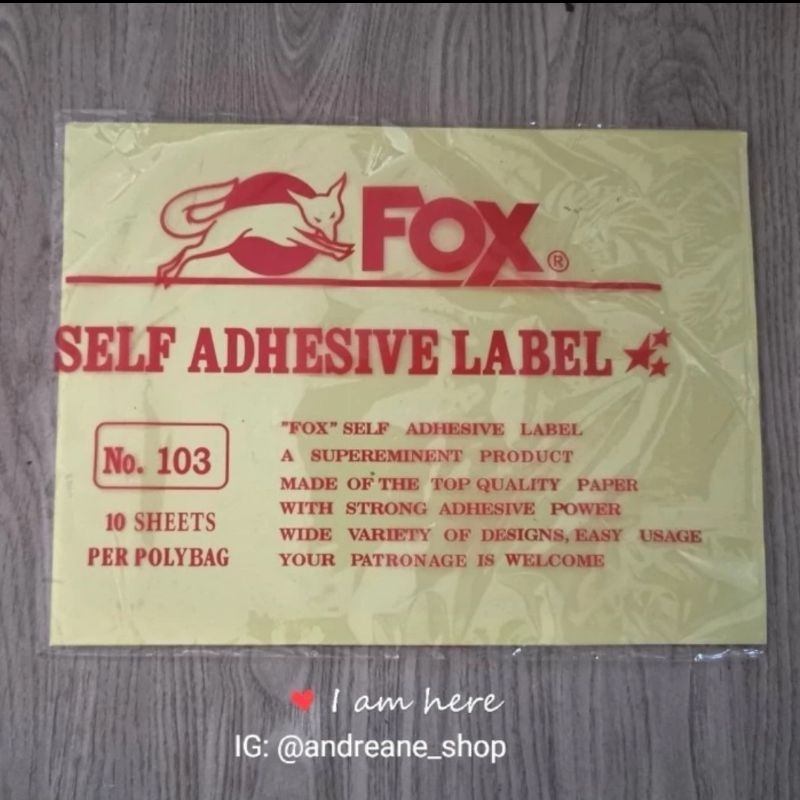 Jual Fox Shelf Adhesive Label – Label Serbaguna untuk Penandaan Rapi ...