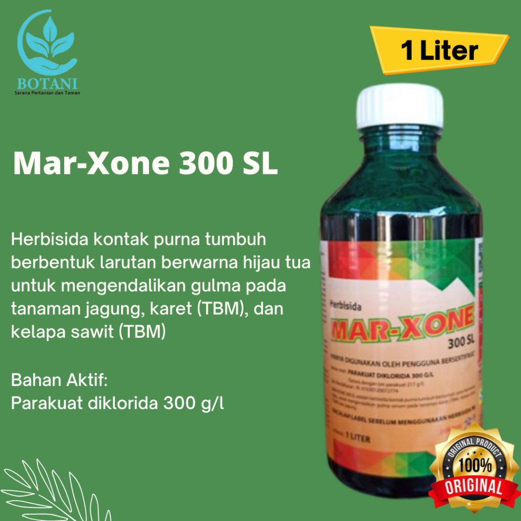 Jual Herbisida Marxone 300 Sl 1 Liter Shopee Indonesia