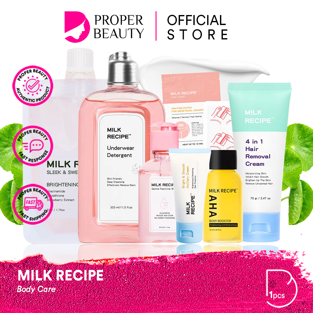 Jual Milk Recipe Body Care Indonesia 4 In 1 Hair Removal Cream Brightening Body Mask 2634