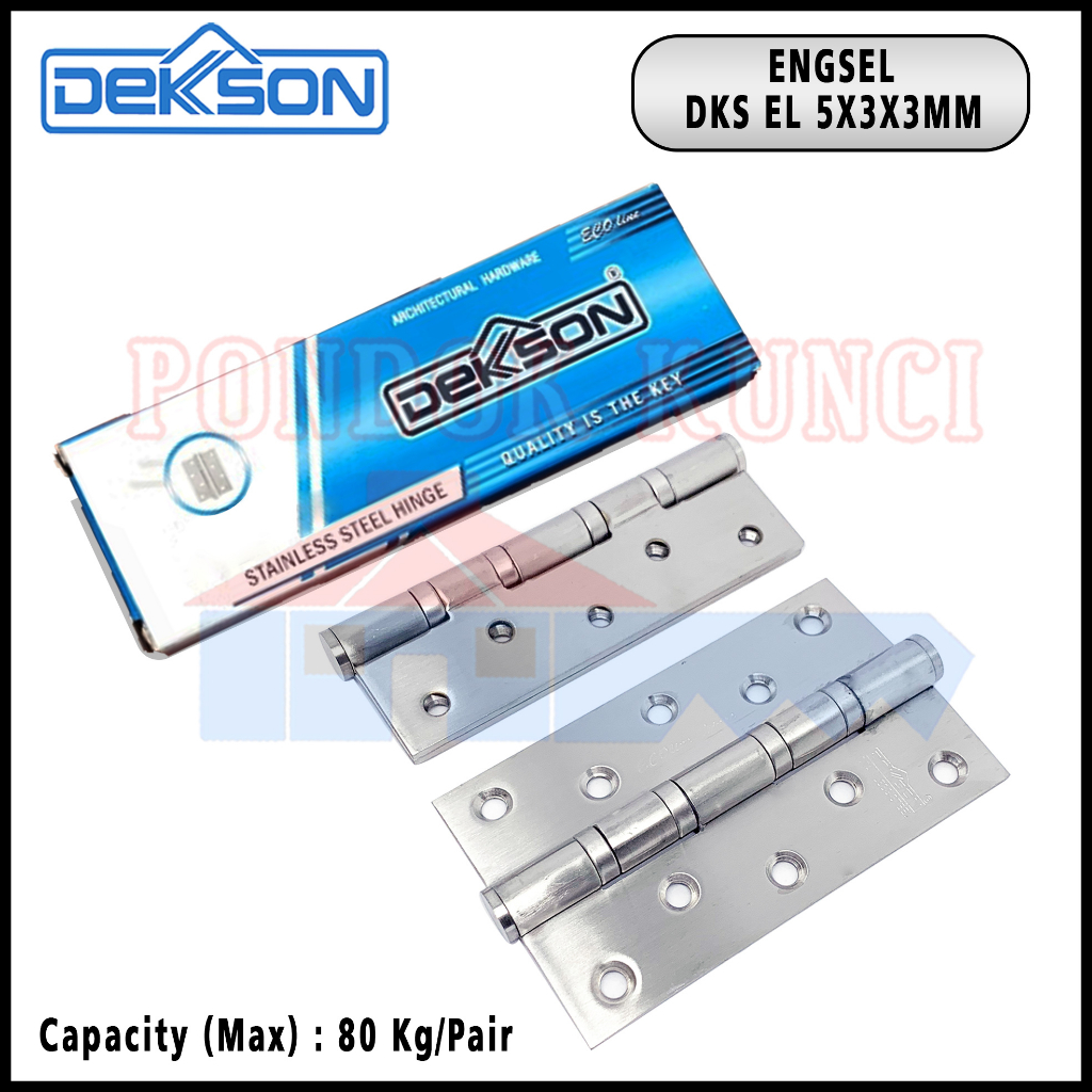 Jual Engsel Pintu Stainless Dekkson Ecoline Inch Stainless Hinge Dekson X X Mm BB Shopee